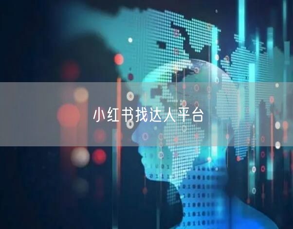 小红书找达人平台
