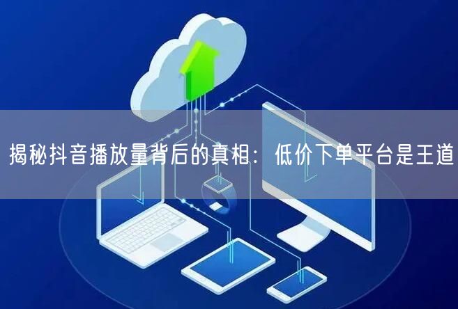 揭秘抖音播放量背后的真相：低价下单平台是