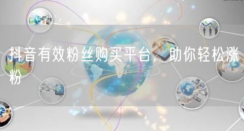 抖音有效粉丝购买平台，助你轻松涨粉