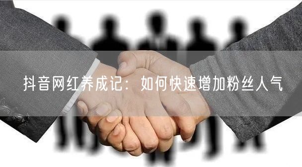 抖音网红养成记：如何快速增加粉丝人气