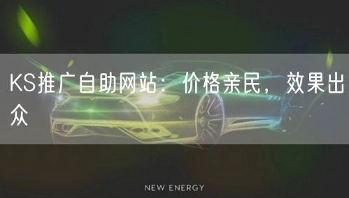 KS推广自助网站：价格亲民，效果出众