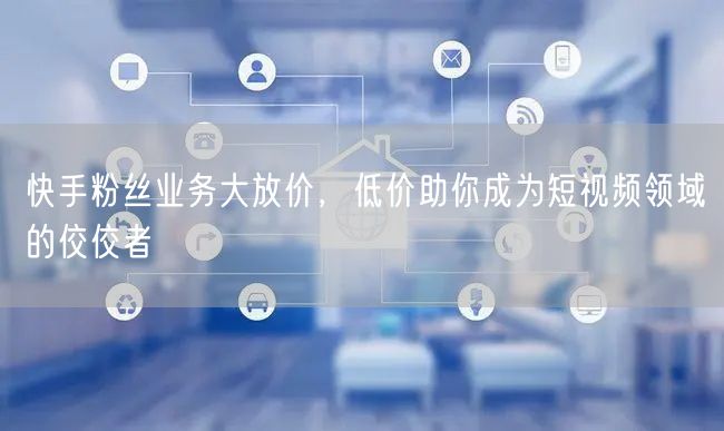 快手粉丝业务大放价，低价助你成为短视频领