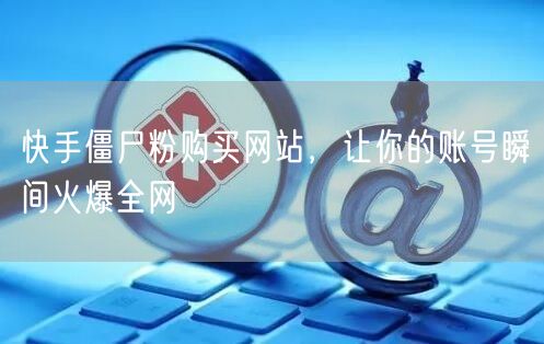 快手僵尸粉购买网站，让你的账号瞬间火爆全