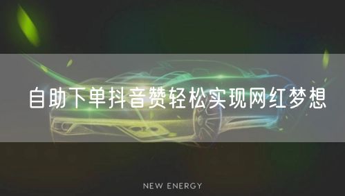 自助下单抖音赞轻松实现网红梦想