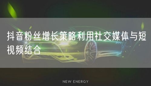抖音粉丝增长策略利用社交媒体与短视频结合