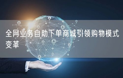 全网业务自助下单商城引领购物模式变革
