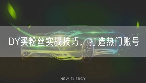 DY买粉丝实战技巧，打造热门账号