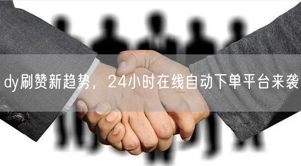 dy刷赞新趋势，24小时在线自动下单平台