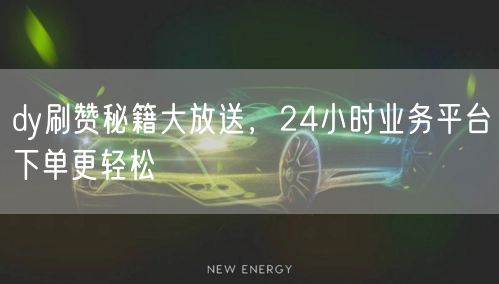 dy刷赞秘籍大放送，24小时业务平台下单