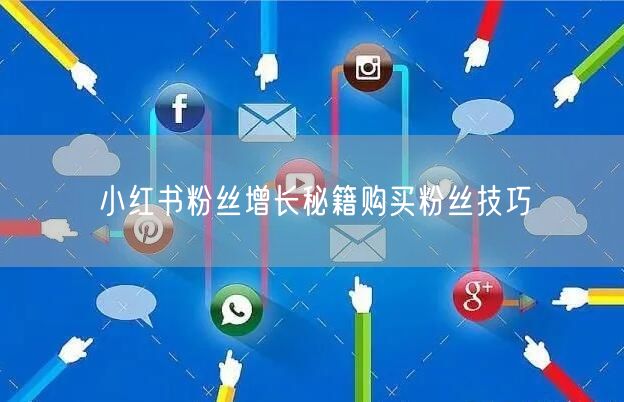 小红书粉丝增长秘籍购买粉丝技巧