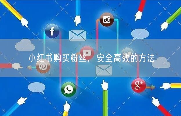 小红书购买粉丝，安全高效的方法