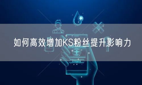 如何高效增加KS粉丝提升影响力