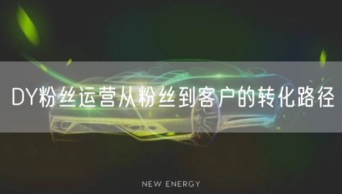 DY粉丝运营从粉丝到客户的转化路径