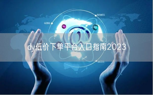 dy低价下单平台入口指南2023