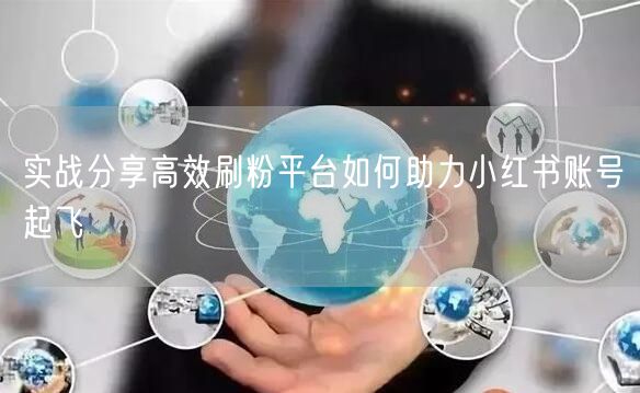 实战分享高效刷粉平台如何助力小红书账号起