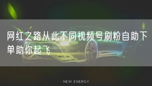 网红之路从此不同视频号刷粉自助下单助你起