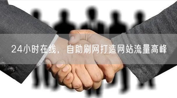 24小时在线，自助刷网打造网站流量高峰