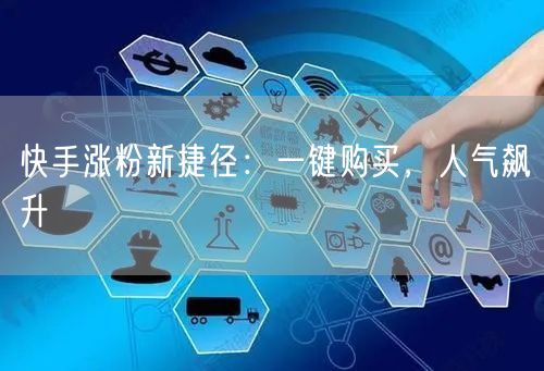 快手涨粉新捷径：一键购买，人气飙升